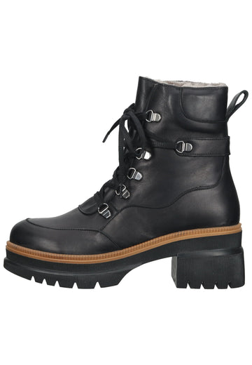 Stiefeletten ILC Stiefelette Leder Schwarz Warmfutter