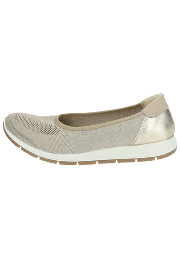 IMAC Ballerinas Lederimitat/Mesh Taupe