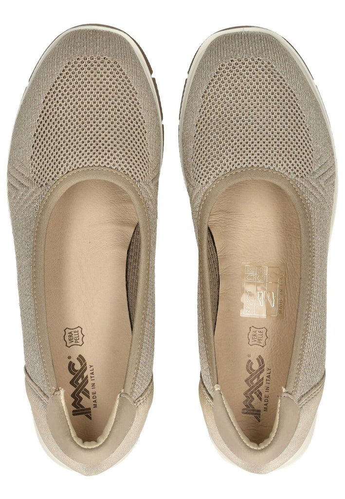 IMAC Ballerinas Lederimitat/Textil Beige/Gold
