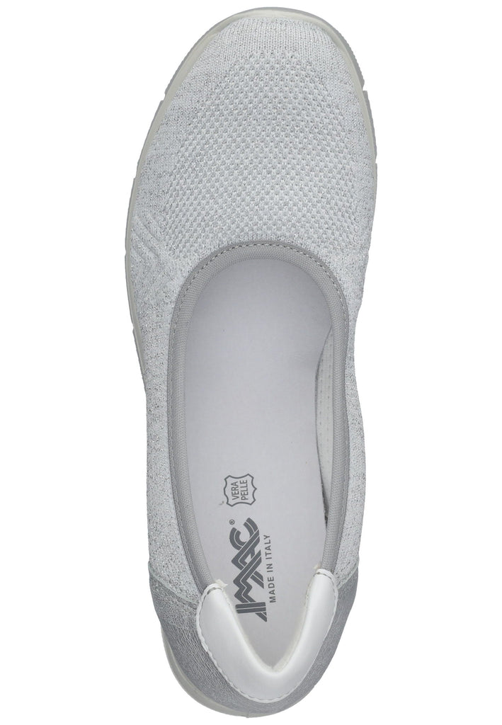 IMAC Ballerinas Textil Silber/Weiß