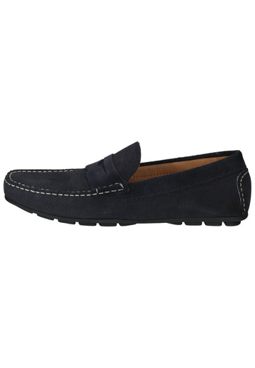 Halbschuhe IMAC Mokassin Veloursleder Dunkelblau