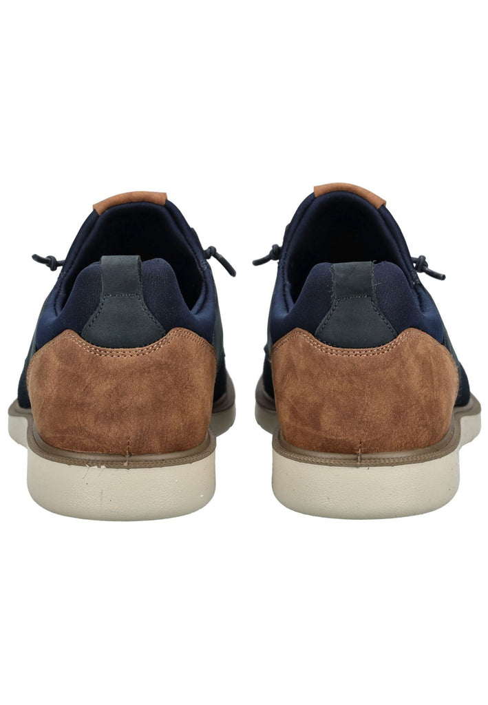 IMAC Halbschuhe Leder/Textil Blau/Braun