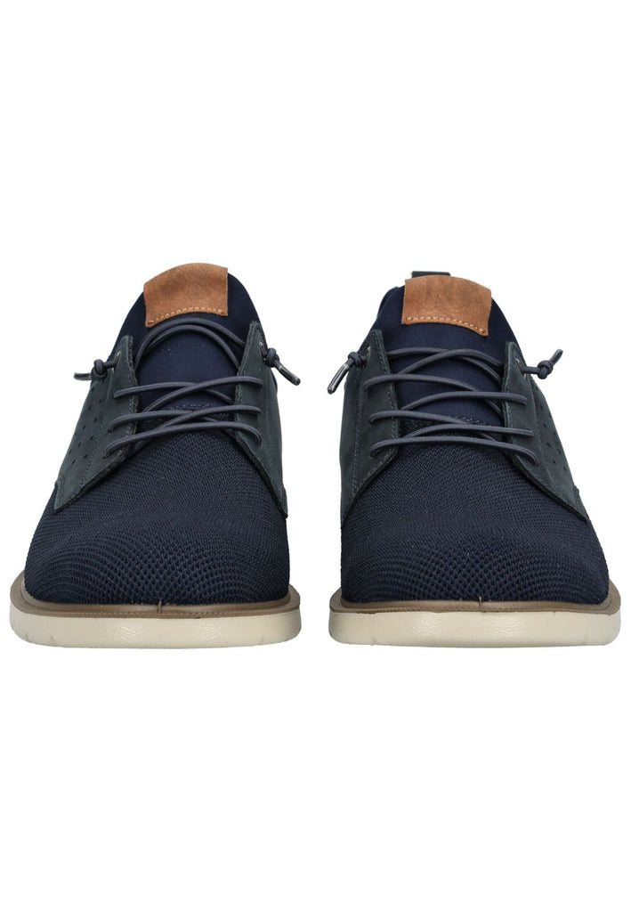 IMAC Halbschuhe Leder/Textil Blau/Braun