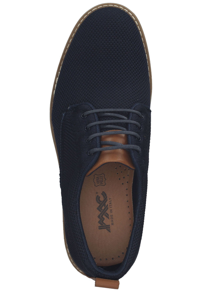 IMAC Halbschuhe Leder/Textil Blau/Braun