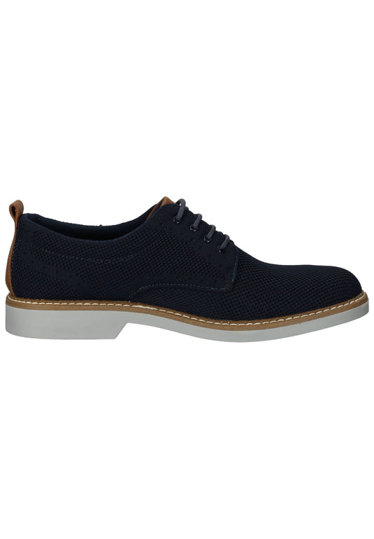 IMAC Halbschuhe Leder/Textil Blau/Braun