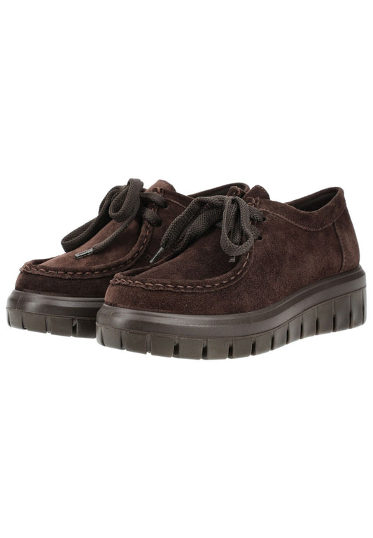 IMAC Halbschuhe Veloursleder Dunkelbraun