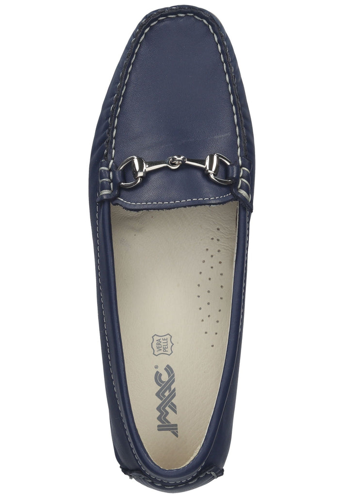 IMAC Mokassin Leder Blau/Beige