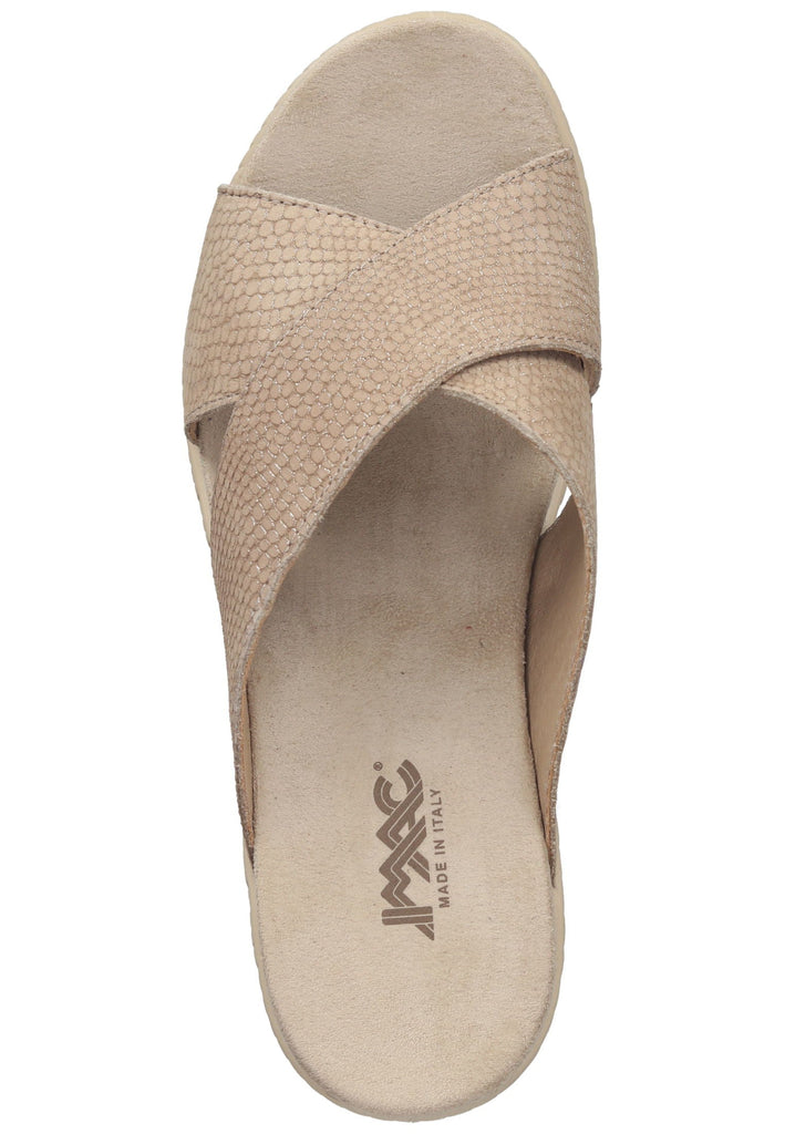 IMAC Pantoletten Leder Beige