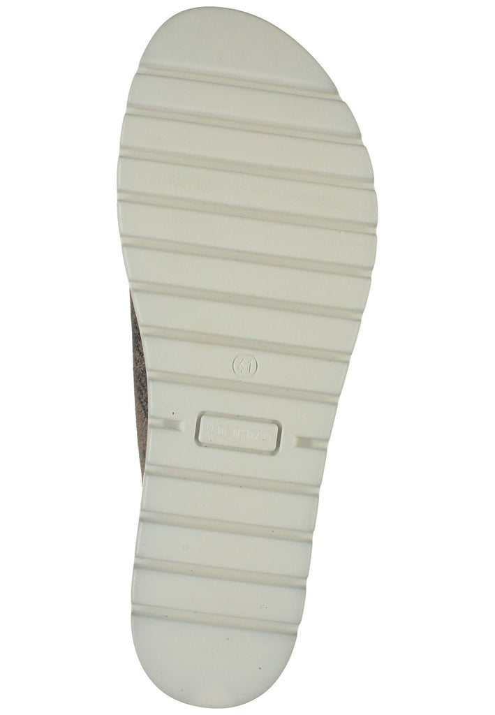 IMAC Pantoletten Leder Beige/Grau