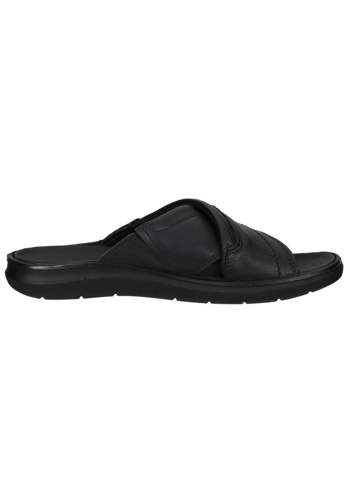 IMAC Pantoletten Leder Schwarz