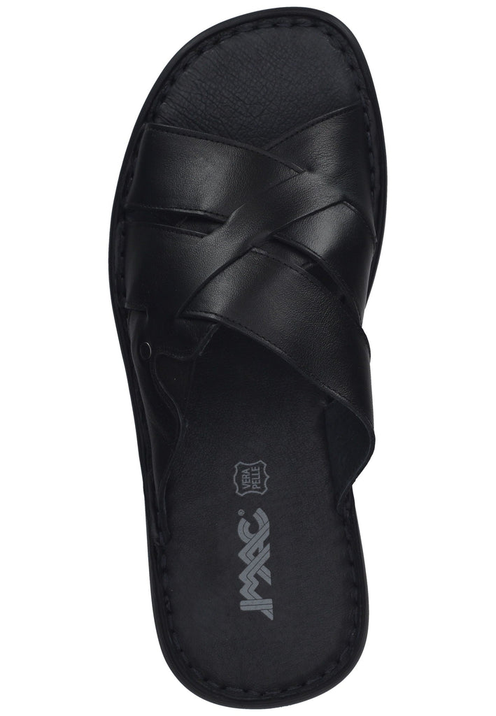 IMAC Pantoletten Leder Schwarz