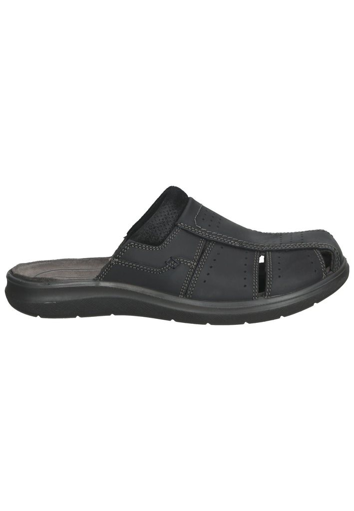 IMAC Pantoletten Leder Schwarz