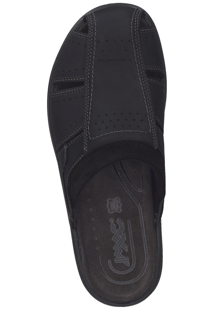 IMAC Pantoletten Leder Schwarz