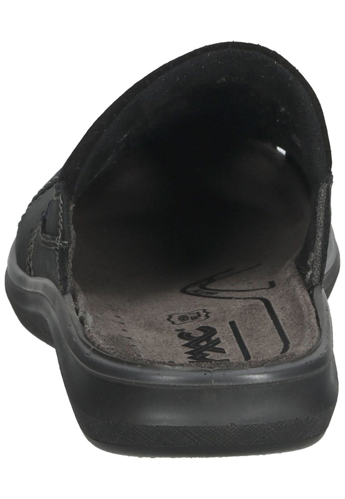 IMAC Pantoletten Leder Schwarz