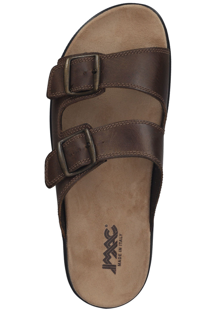 IMAC Pantoletten Leder Taupe