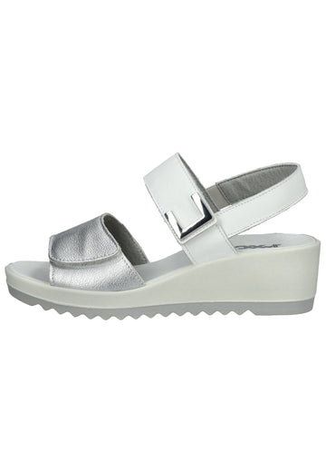 Sandalen IMAC Sandalen Leder Silber/Weiß