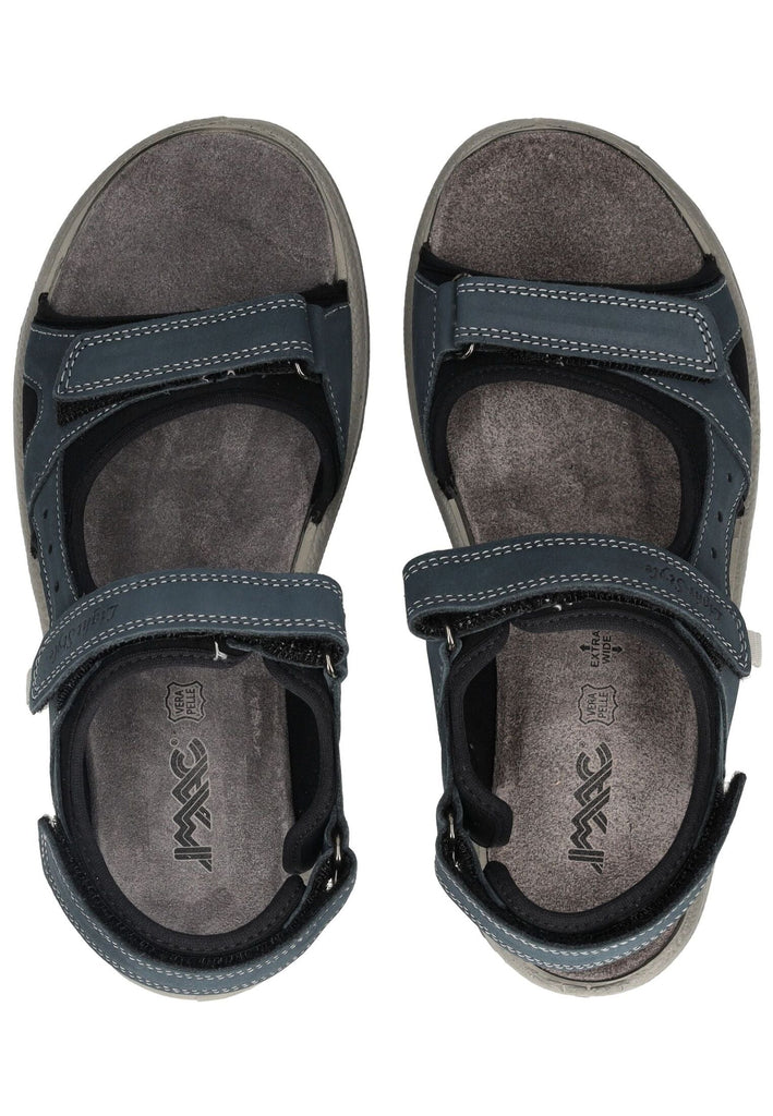 IMAC Sandalen Leder Blau/Schwarz