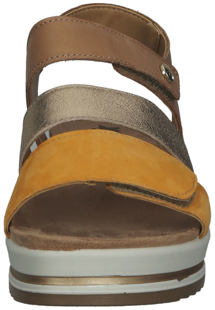 IMAC Sandalen Leder Braun/Gelb