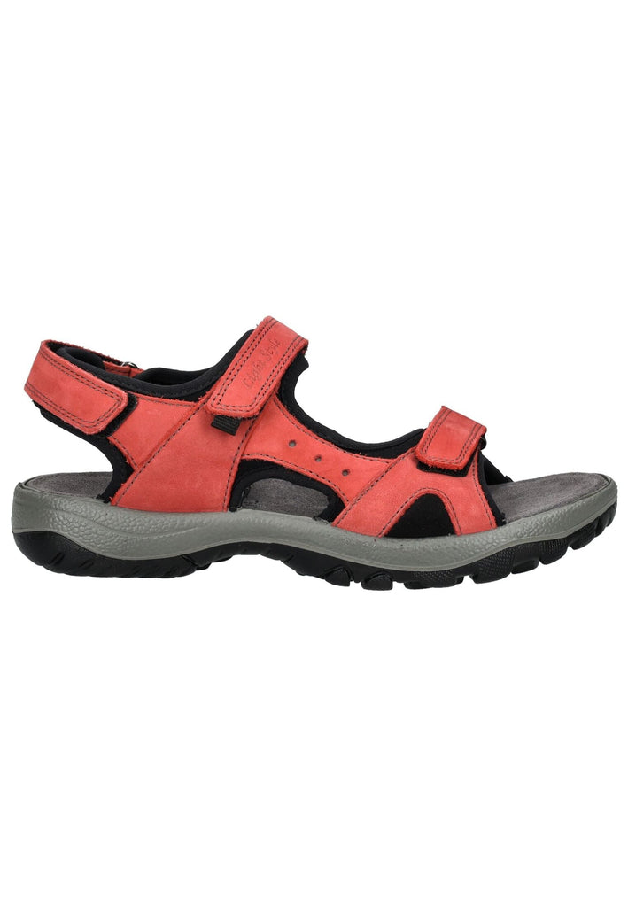 IMAC Sandalen Leder Rot/Schwarz