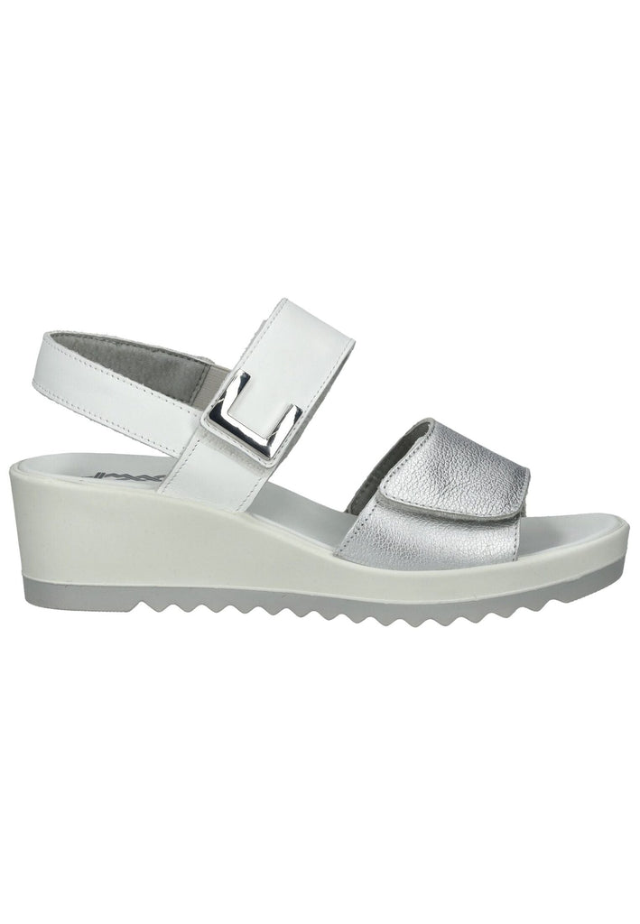 IMAC Sandalen Leder Silber/Weiß