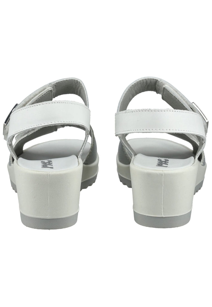 IMAC Sandalen Leder Silber/Weiß