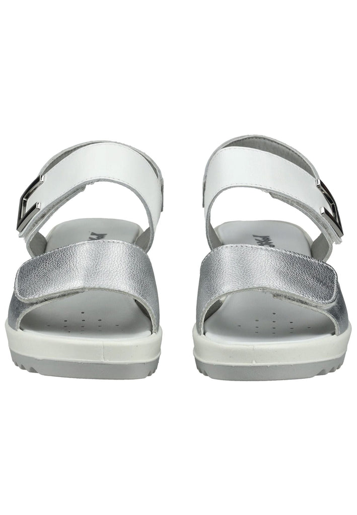 IMAC Sandalen Leder Silber/Weiß
