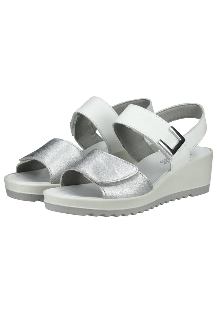 IMAC Sandalen Leder Silber/Weiß