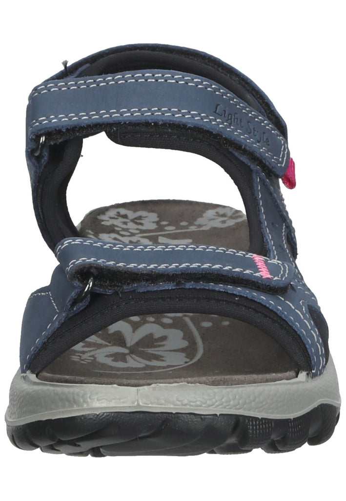 IMAC Sandalen Nubukleder Blau/Schwarz