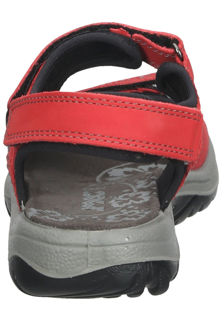 IMAC Sandalen Nubukleder Rot/Schwarz