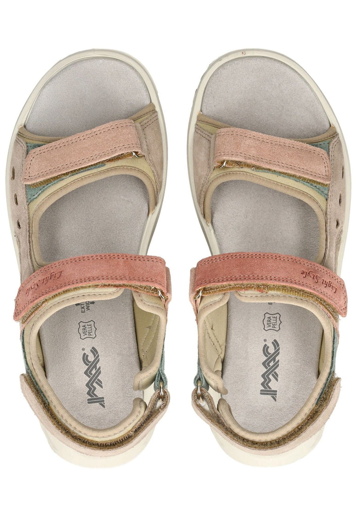 IMAC Sandalen Veloursleder Beige/Rosa