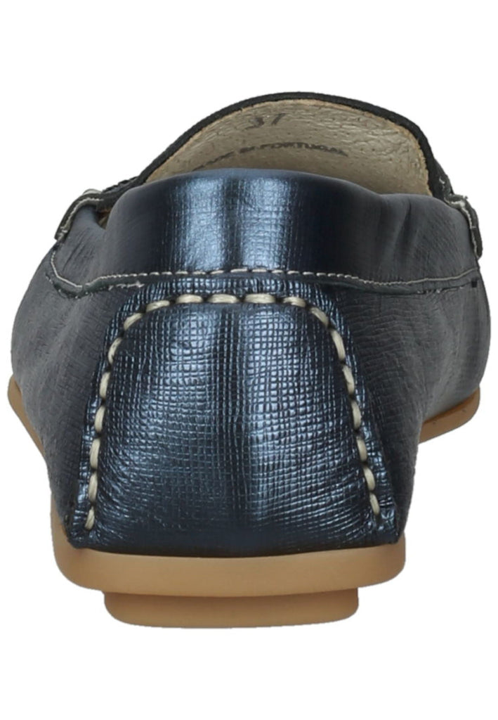 IMAC Slipper Leder Blau/Beige