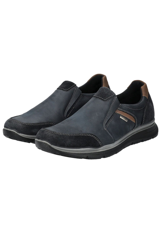 IMAC Slipper Leder Dunkelblau