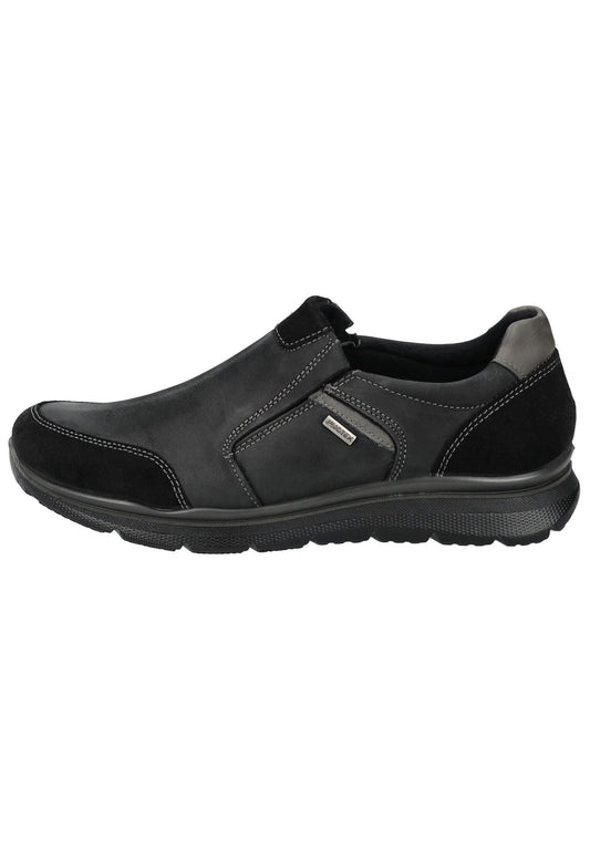 IMAC Slipper Leder Schwarz/Grau
