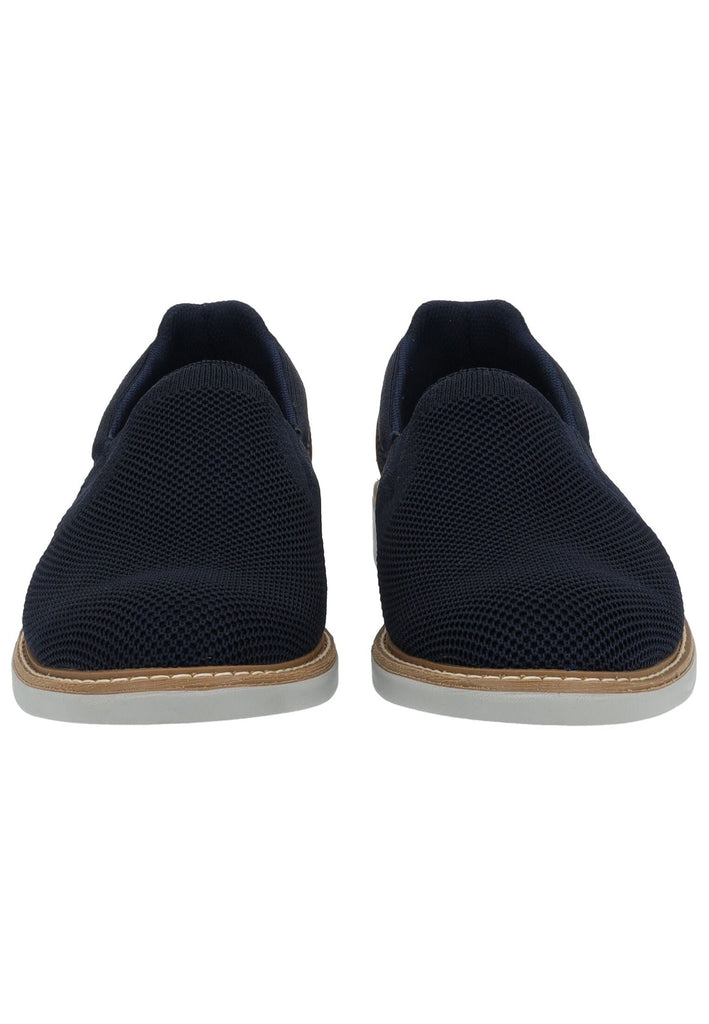 IMAC Slipper Lederimitat Blau/Braun