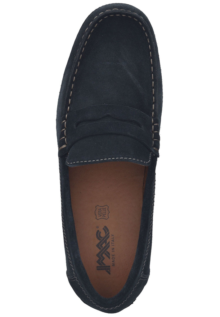 IMAC Slipper Veloursleder Dunkelblau