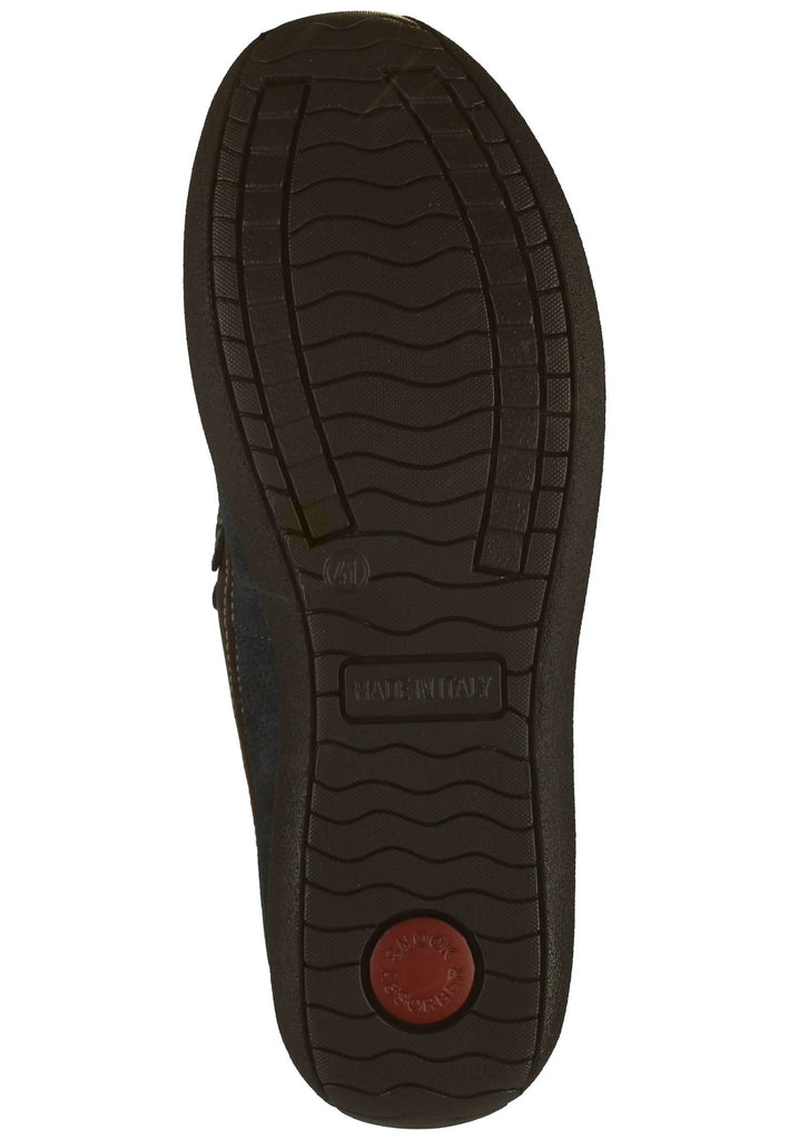 IMAC Slipper Veloursleder Dunkelblau