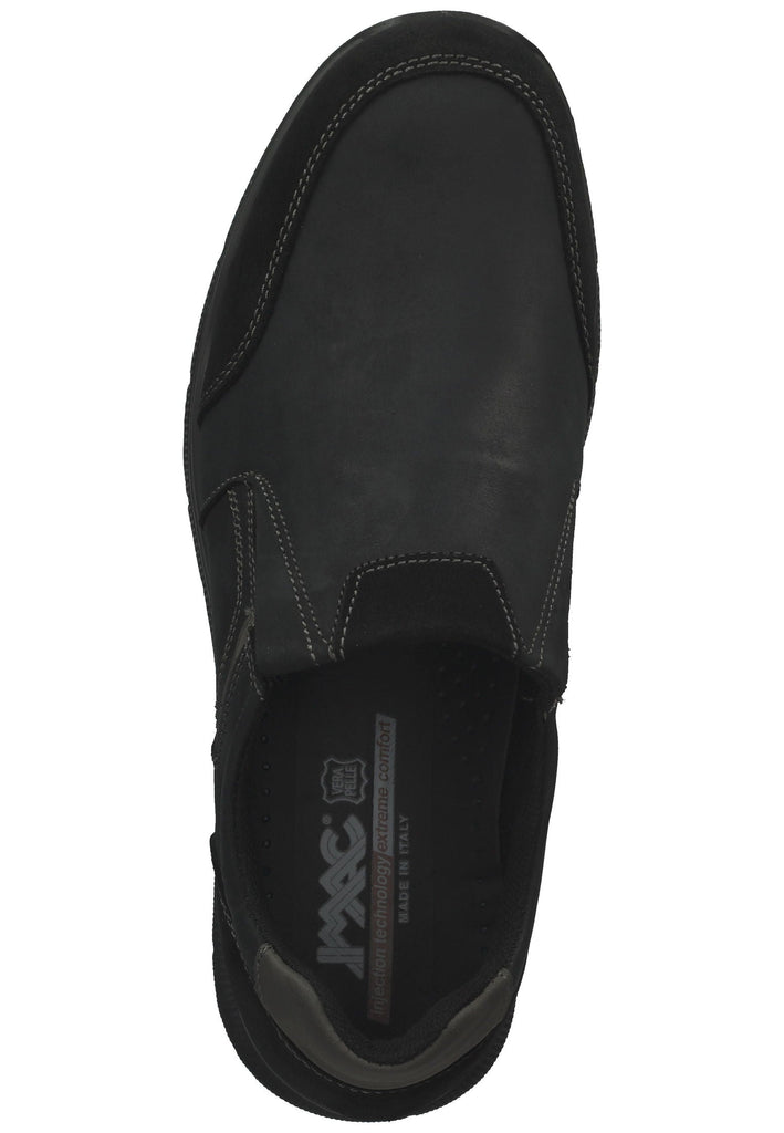 IMAC Sneaker Nubukleder Schwarz/Grau