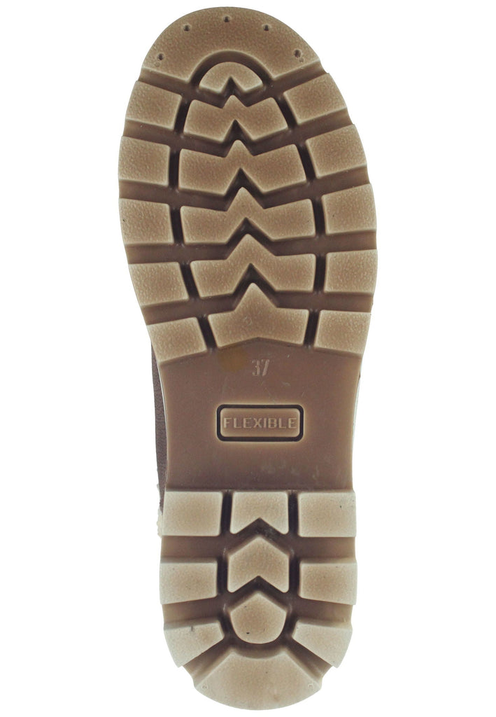 IMAC Stiefelette Leder Braun Warmfutter