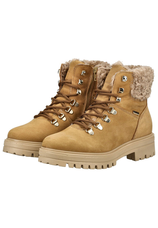 IMAC Stiefelette Nappaleder Camel Warmfutter