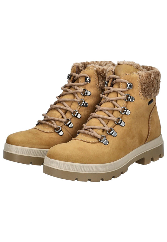 IMAC Stiefelette Nubukleder Camel Warmfutter