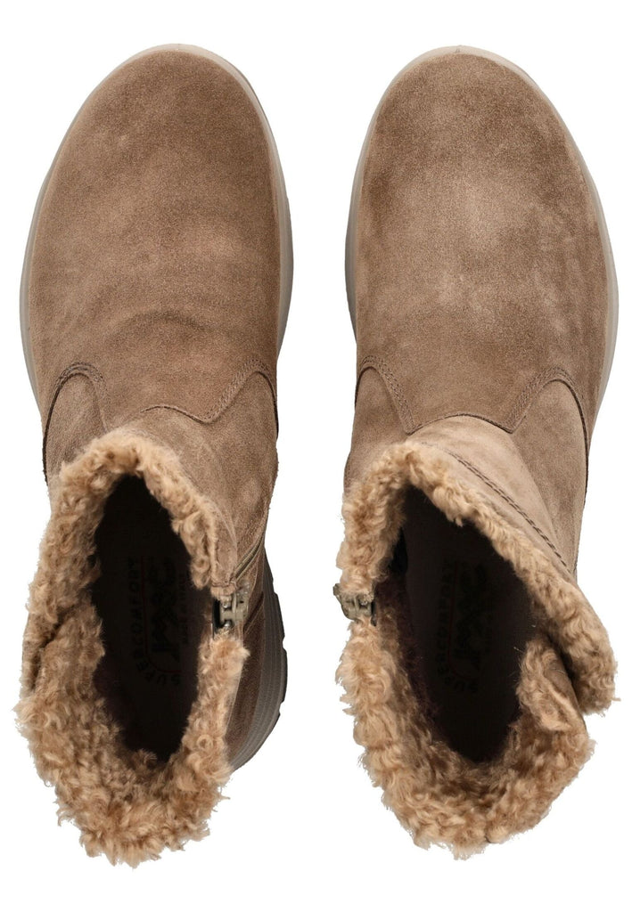 IMAC Stiefelette Veloursleder Beige Warmfutter