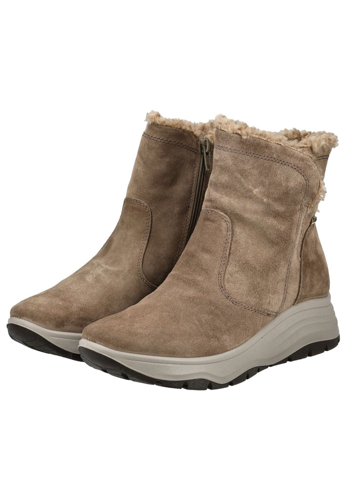 IMAC Stiefelette Veloursleder Beige Warmfutter