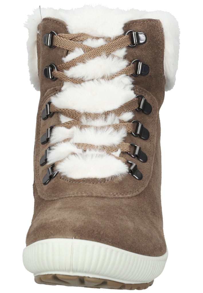 IMAC Stiefelette Veloursleder Beige Warmfutter