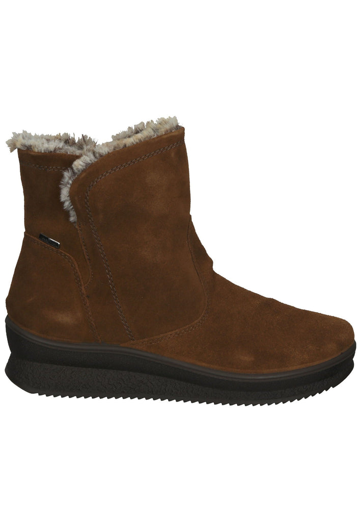 IMAC Stiefelette Veloursleder Cognac Warmfutter