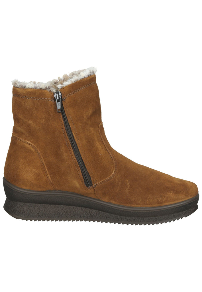 IMAC Stiefelette Veloursleder Cognac Warmfutter