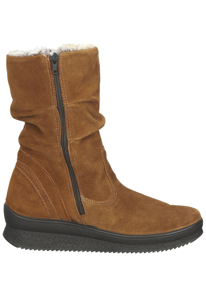 IMAC Stiefelette Veloursleder Cognac Warmfutter