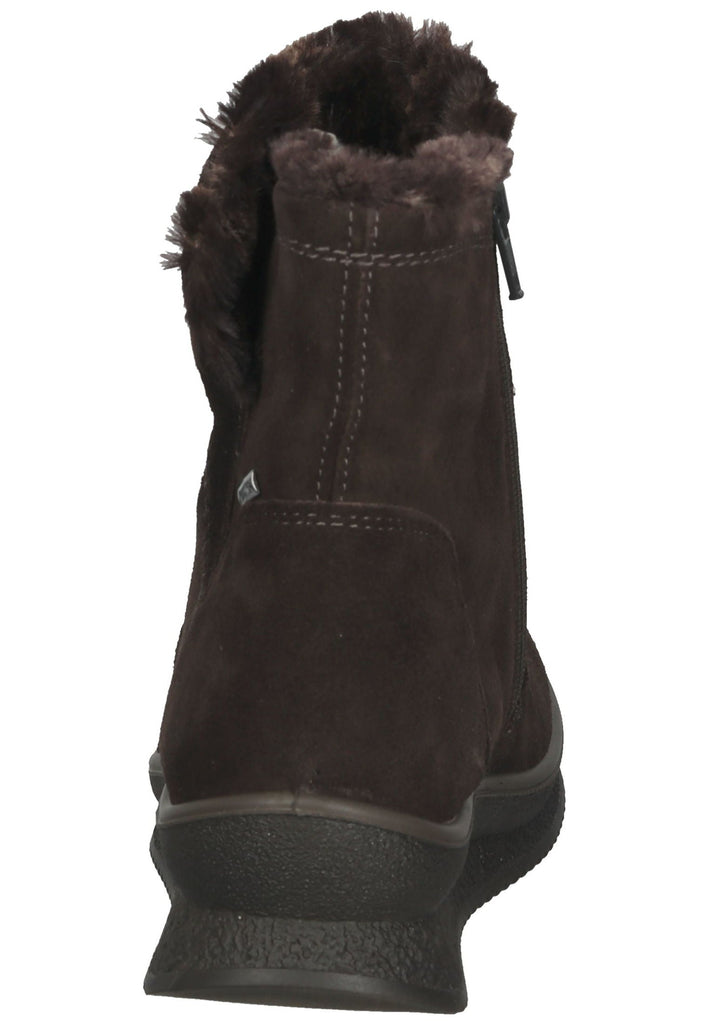 IMAC Stiefelette Veloursleder Dunkelbraun Warmfutter