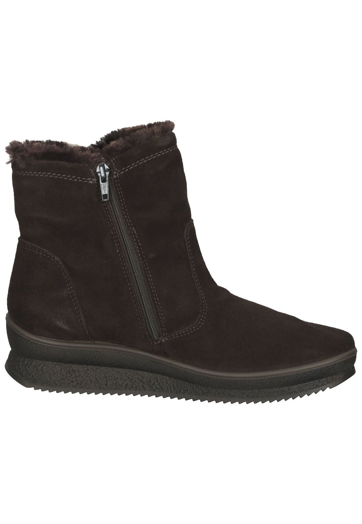 IMAC Stiefelette Veloursleder Dunkelbraun Warmfutter