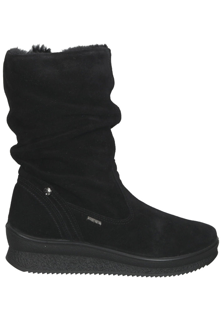 IMAC Stiefelette Veloursleder Schwarz Warmfutter