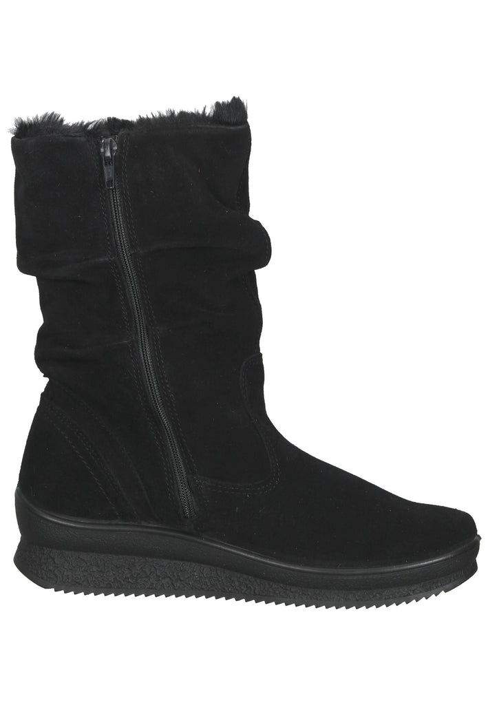 IMAC Stiefelette Veloursleder Schwarz Warmfutter